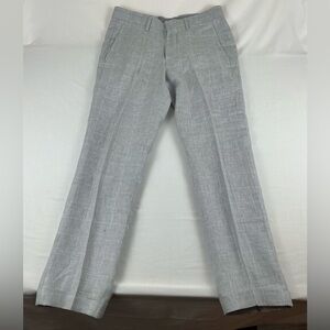 Baird McNutt Linen Murano Slim Fit  Mens Pants 30x30, Grey‎